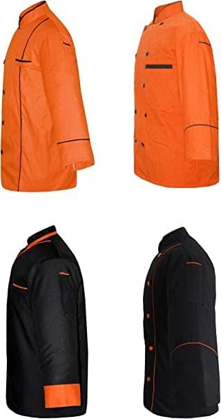Chef Coat Chef Jacket With Best Fabrication (XS TO 6XL) Chef Uniform Pack of 4 (SR-03) Chef Shirt.