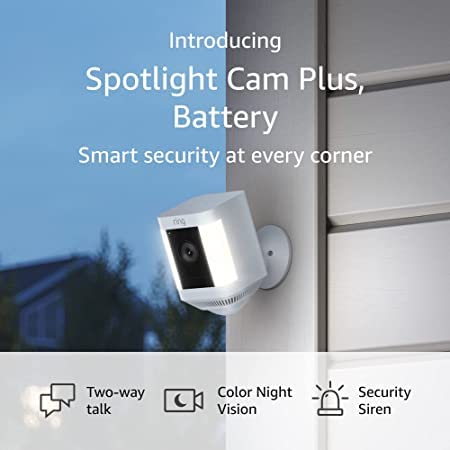 Ring Spotlight Cam Plus, Battery - 2-pack (2022 release)