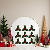 20 Pcs Red and Green Christmas Holly Berries Faux Berry Flowers with Leaves Xmas Berry Picks Decoration,Beautiful Christmas Wreath Branches,ChristmaVase Fillers,Artificial Plants and Flowers - Image 3