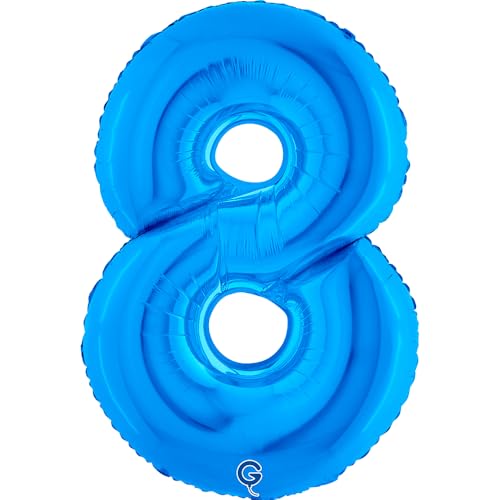 Grabo 008B-P Numero 8 Superloon, Confezione Singola, Lunghezza: 102 Cm, Colore Blu, Taglia Unica