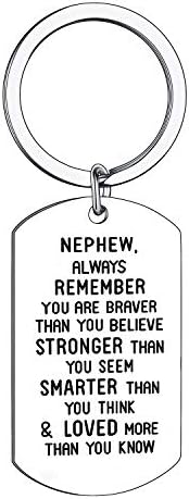 BESPMOSP Inspirational Gifts You are Braver Than You Believe Keychain Graduation Jewellery Daughter Gifts Daughter Keychain (Daughter)