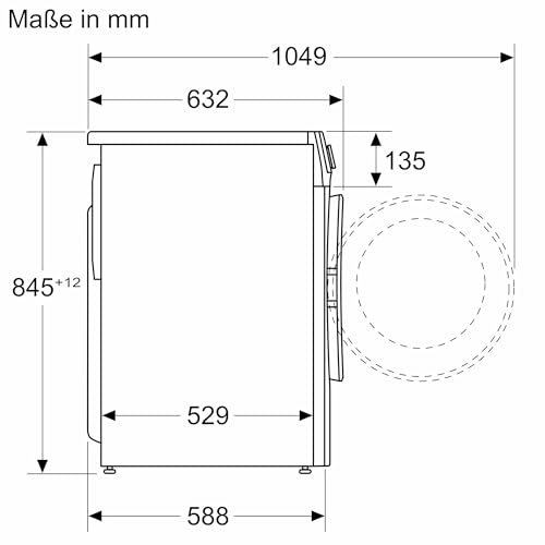 Bosch WGG154A10 Serie 6 Waschmaschine Frontlader, 51 kWh pro 100 Waschzyklen, 1400 UpM, 10 kg, weiß, i-DOS, Fleckenautomatik, EcoSilence Drive, Hygiene Plus