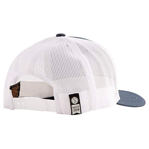 Image of Salty Crew Men's Emblem Logo Retro Trucker Hat - Unisex Adjustable Baseball Hat for Adults - Premium Cotton