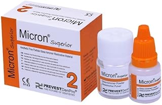 PREVESTDenpro Micron Superior Glass Ionomer Dental Cement, Type 2 Self-Adherent Radiopaque Dental Filling, Permanent Restoration, A2 Natural Shade, High Compressive Strength , Tooth Filling Repair Kit