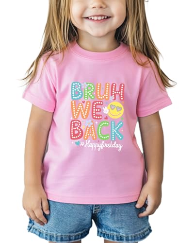 Toddler First Day of Kindergarten Shirt for Girls Boys Kids 1st Day of School Shirts 2025 Back to School Tshirt Cotton 2T-8Y