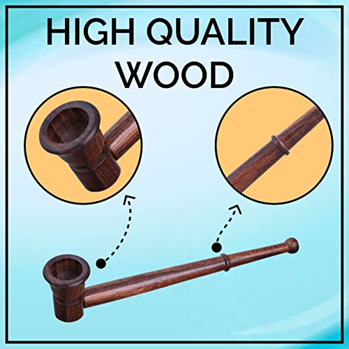 Image of ROYAL SWAG Free Style Tobacco Pipe(Smoking Pipe) Wooden With Removable Bowl, Brown, Churchwarden, Wood, Pipe