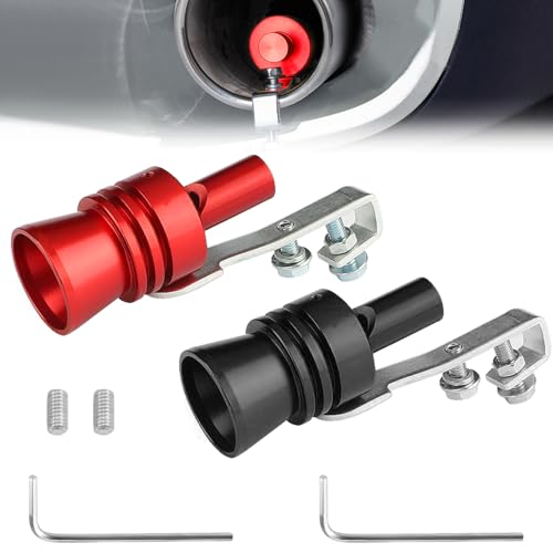 2 Pièces Turbo Whistle,Sifflet Pot Echappement Voiture,Sifflet D'Échappement Pour Voiture,Bruit Voiture Sport,Silencieux Echappement Voiture,Pour Tous Les...