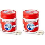 FREEDENT - Chewing-gum goût Fraise sans sucres - Boîte de 60 dragées - 84g (Lot de 2)