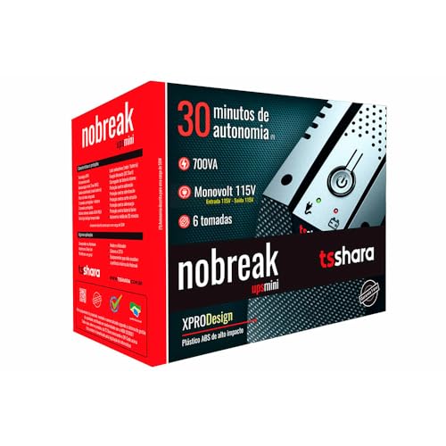 Nobreak TS SHARA UPS Mini 700VA E.Mono S.115V Bat. 1x5AH 6T