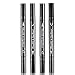 ZJchao Double-Ended Eyeliner Heart/Flower/Moon/Satr Shape Stamp Pen, 4 Styles/Set Waterproof Long Lasting Eye Decoration Cosmetic Black Eyeliner Pencil
