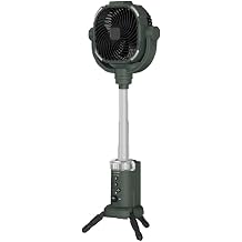 Telescopic Misting Fan, Cooling Desk Mist Fan for Outside, Three Lighting Modes for Home Office Camping PatioGreen