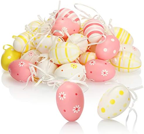 com-four® Easter eggs for hanging, hand-painted Easter decoration in great colours, decorative Easter eggs with many patterns and beautiful designs.