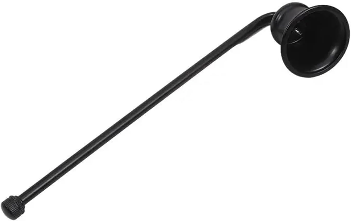 Candle Snuffer 8Pcs Bell-Shaped 4cm Flame Extinguisher Tool Smokeless Candle Accessory Versatile Handheld Wick Tools(Black)