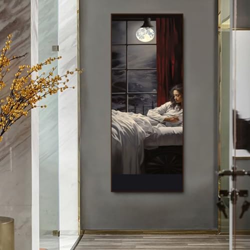 Diamond painting complet belle fille kit broderie diamant 5D pour adulte et enfant 40x110cm