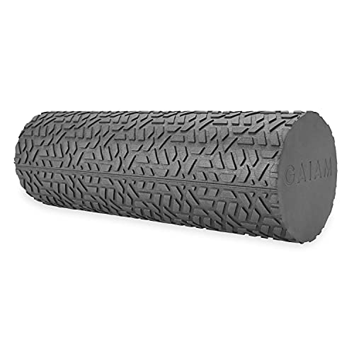 Gaiam Restore Compact Textured Foam Roller for Muscle Repair and Exercise – 12”L X 4" Diameter Massager Roller – Ideal for Improved Circulation and Easing Muscle Tension by Gaiam - Used condition - US$13.87