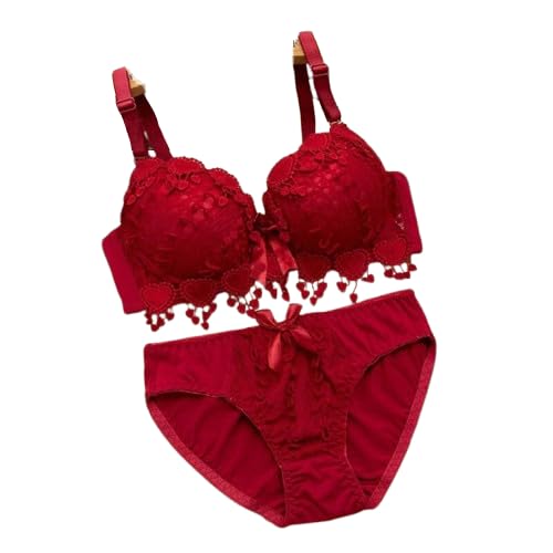 Image of SGC SWEDEN Women Net lace Lingerie Set||Lightly Padded Wired Bra & Panty Set||Bridel Set for Women & Girls