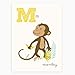 Sea Urchin Studio - M is for Monkey - ABC Alphabet Wall Art for Kids