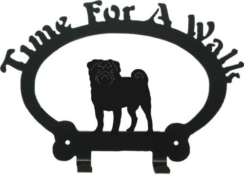 Pug Time For A Walk Leash Hook