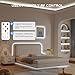 Olaholii 16.4ft COB Led Strip Light with Remote, 6500K Dimmable Bright Daylight White Led COB Strip Light, White Continuous Led Strip Light for Mirror, Stair, Cabinet, Room