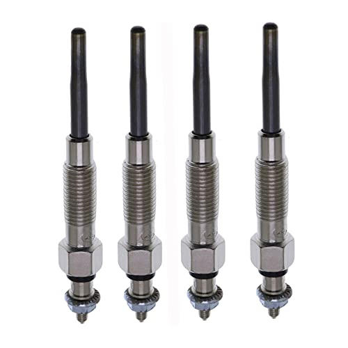 Jeimgrso 4pcs Glow Plug 19850-54120 1985054120 Compatible with Toyota Dyna 5L Hiace 3L 5L Hilux Hilux Surf 2L-TE 5L Regius 5L Starlet 1N Tercel Corsa Corolla II 1N-T