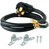 Eastman 5 Feet Electric Range Cord, 40 Amps 4-Prong Wire, 61272