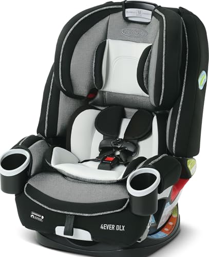Image of Graco® 4Ever DLX 4-in-1 Car Seat Grey Infant to Toddler Car Seat with 10 Years of Use Rear-facing Forward-facing and Booster Modes Safe Comfortable and Convenient