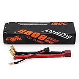 CNHL 2S Lipo Battery 8000MAH 120C 7.4V Hard Case Lipo Battery with Deans Plug for 1/10 1/8 1/12 RC Car RC Truck RC Boat Drag Crawler Multi-Motor Hobby DIY Parts
