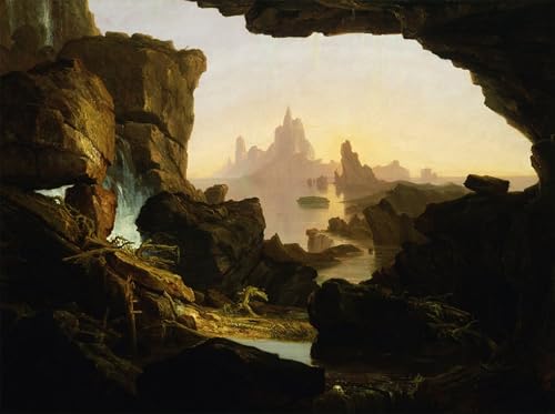 Tableau Impressions d'art Mural la diminution des eaux du déluge Cole Poster 60x90cm