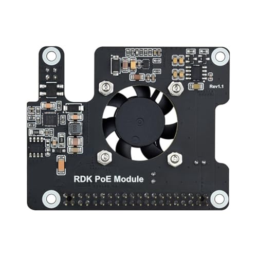 Tlfapf D-Robotics RDK X5 �}�U�[�{�[�h IEEE 802.3af/At �g���{�[�h�p�t�@��+�q�[�g�V���N�t�� RDK X5 PoE HAT