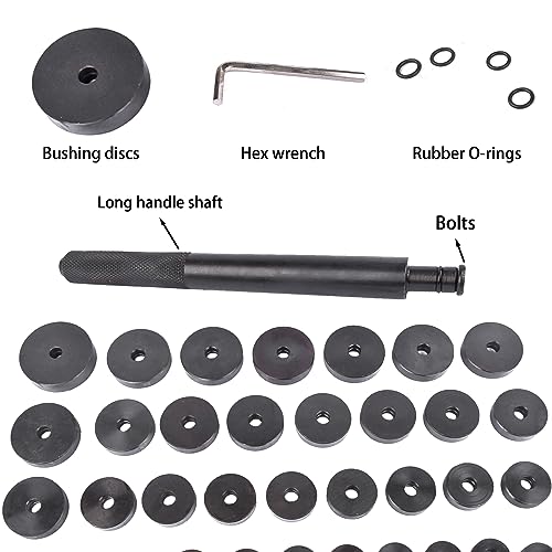 Handor 52 in 1 Custom Bushing Driver Tool Custom Bushing Bearing & Seal Driver Set, Transmission Wheel Axle Bearing Race Seal Installer Bush Removal Puller Bearing Press Tool Kit
