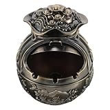 Idéal pour offrir : ce cendrier décoratif est un cadeau parfait pour les amateurs de vintage. il allie praticité et design unique, s'harmonisant avec les intérieurs, à la maison comme au bureau. cendrier d'extérieur pour fumeurs. cendrier tendance