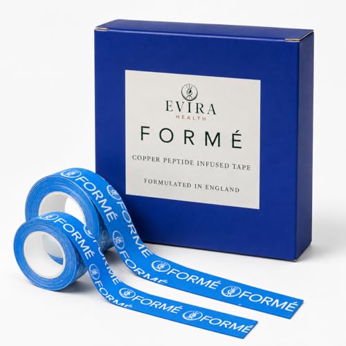 Evira Beauty FORMÉ Beauty Face Tape | Anti-Wrinkle Face Tape for Smoother Firmer-Looking Skin | Overnight Face Lift Tape Infused with GHK-Cu Copper Peptide | Sensitive Skin Friendly