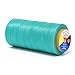 Mandala Crafts 150D 210D 0.8mm 1mm Leather Sewing Stitching Flat Waxed Thread String Cord (150D 0.8mm 250M, Aquamarine)