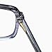 weiyuchen Men Big Glasses Frame Tr90 Clear Lens Blue Light Blocking Square Glasses Male Fashion Accessories Eyeglasses, Black Clear Frame