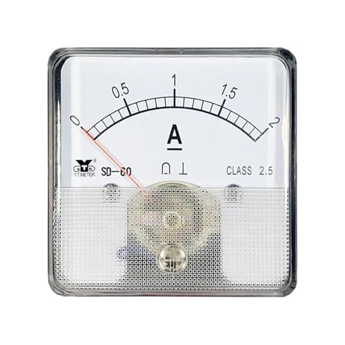 Ampèremètre analogique 52mm avec déviation précise de aiguille pour mesure DC 50A