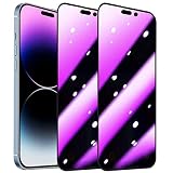 Westillux Compatible with iPhone 14 Pro Max mirror Screen Protector Privacy Tempered Glass Anti Blue