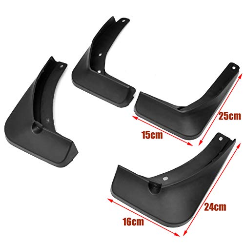 Image of Oshotto (O.E.M Fitting Cup Type) Mud Flap /Splash Guard Compatible with Hyundai i10 Grand NIOS (Set of 4)