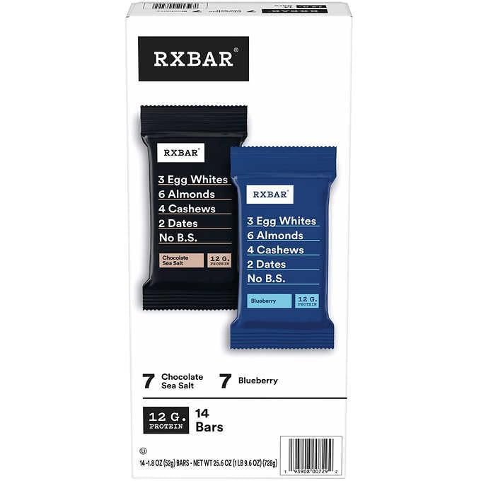 Barrar de proteína sabor chocolate y blueberry, 14 unidades miniatura 1