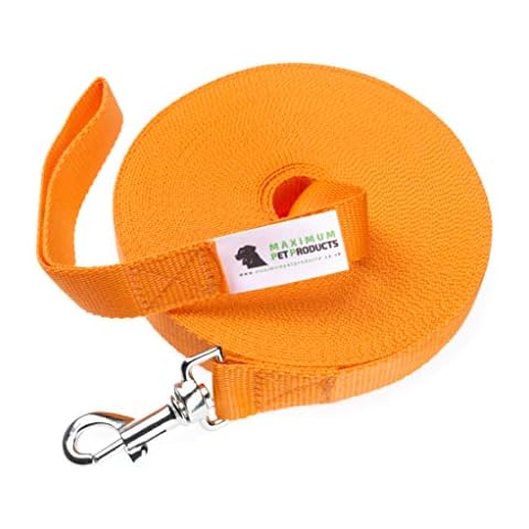 Maximum Pet Products 100ft Orange dog training lead Cover
