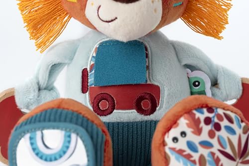 Lilliputiens - Giocattolo di stoffa con attività - Jack il leone - 3