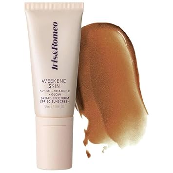 Iris&Romeo Weekend Skin SPF 50 Instant Glow Tinted Mineral Sunscreen - Bronze Glow, 1.8 Ounce Pack of 1
