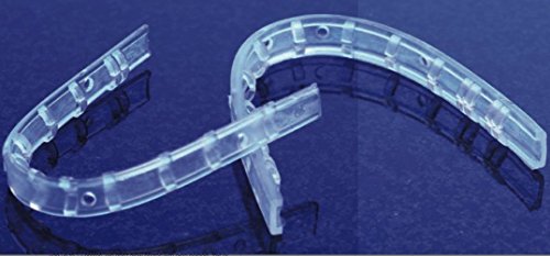 LIP & BRACKET PROTECTOR UPPER AND LOWER made from clear, soft plastic orthodontc