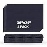 Black Corrugated Plastic Sheets, Thick Blank Poster Board 24X36, Double-Sided Yard Signs For Garage Sale, Yard Sale, Warning, Party Decor &Amp; Crafts, 4 Pack