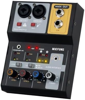 Micfuns MT2 2-Kanal Audio Mixer