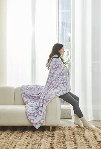 Regal Comfort Wearable Faux Fur Sherpa Throw Blanket - Warm And Soft Oversized Hoodie Blanket - Living Room Couch And Chair Decor - All Seasons - 50" X 70" - Taffy #TOP6