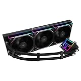 Thermalright アナと雪の女王インフィニティ360ブラックCPUウォータークーラー、360 Aio CPUクーラー、トリプルTL-M12 PWMファン、インフィニティミラーCPUクーラー、AMD/AM4/AM5、Intel LGA1851/1700/1150/1151/2011用