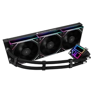 Thermalright Frozen Infinity 360 Black CPU Water Cooler, 360 Aio CPU Cooler, Triple TL-M12 PWM Fans, Infinity Mirror CPU Cooler, for AMD/AM4/AM5,Intel LGA1851/1700/1150/1151/