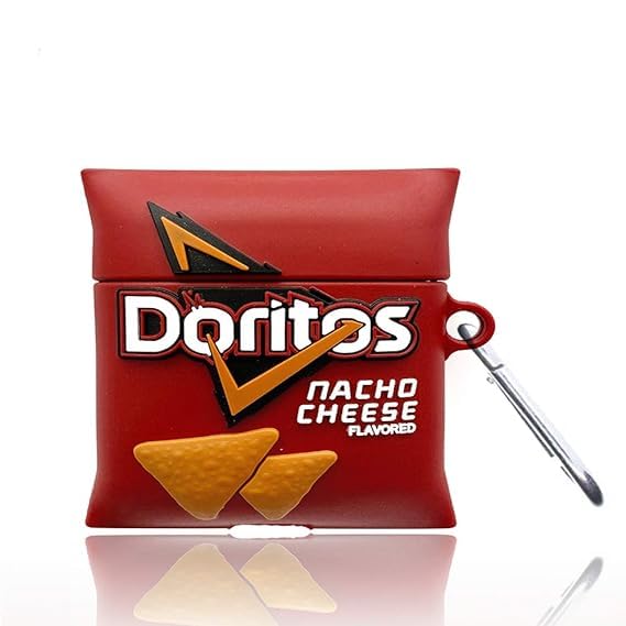 Soft Silicone Protective Case Cover with 3D Design Compatible with Apple AirPods Pro Shockproof Case Cover 3D Design (Earbuds Is Not Included) (Doritos)