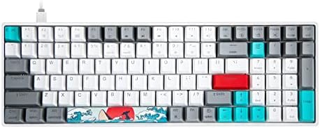 SKYLOONG SK96 Lite Gasket Mount Keyboard Full Keyboard hot swappable 100 Key Wired Keyboard Double-Shot PBT Keycaps RGB Backlit Mechanical Keyboard Gateron Yellow Mechanical Switches