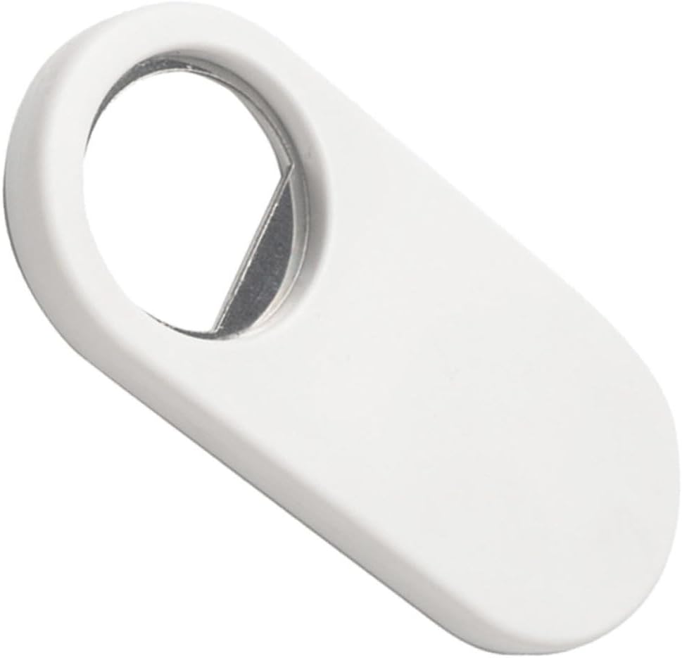 LIFKOME 1pc Portable Beer Bottle Opener Fridge Magnet Multi-functional Kitchen Gadget for Home Use Easy to Carry for Outdoor Camping and Picnics White Design